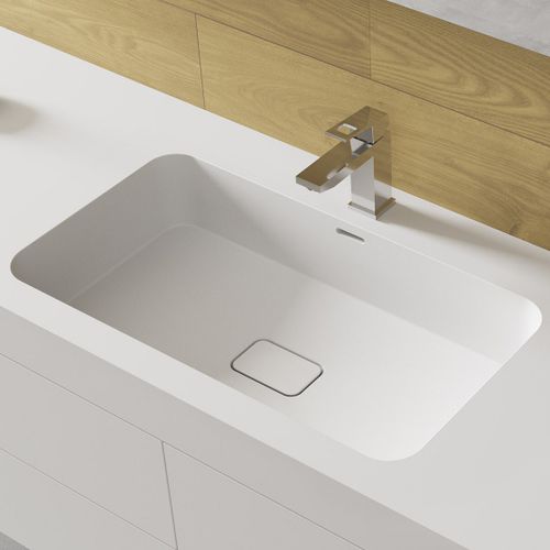 Встраиваемая раковина - MIRAKLON FMR5 - Hasenkopf - из акрила / из Corian® / со встроенной столешницей