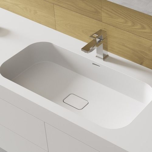 Встраиваемая раковина - MIRAKLON FMR10 - Hasenkopf - из Corian® / прямоугольная / 1 отверстие