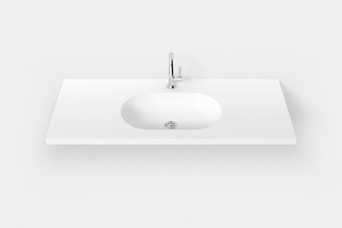 Встраиваемая раковина - FONTANA FCU2 - Hasenkopf - из Corian® / со встроенной столешницей / с умягчителем воды