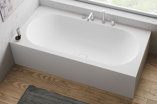 Отдельностоящая ванна - MIRAKLON BWS - Hasenkopf - для жилых зданий / из Corian® / современная