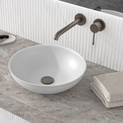 Настольная раковина - AXK-E - Hasenkopf - из акрила / из Solid Surface / круглая