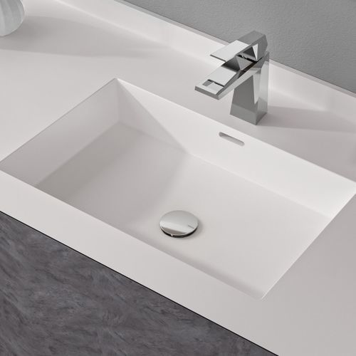 Встраиваемая раковина - FXP - Hasenkopf - из акрила / из Solid Surface / со встроенной столешницей