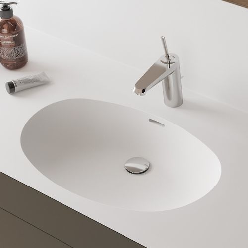 Встраиваемая раковина - FONTANA FOB - Hasenkopf - из Corian® / со встроенной столешницей / с умягчителем воды