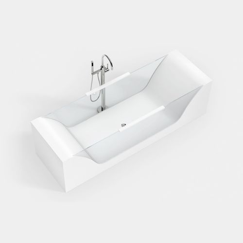 Отдельностоящая ванна - BW2 - Hasenkopf - для жилых зданий / из Solid Surface / из стекла