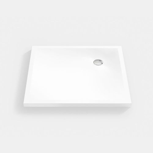 Прямоугольный душевой поддон - PURE  - Hasenkopf - приподнятый / из Corian® / противоскользящий