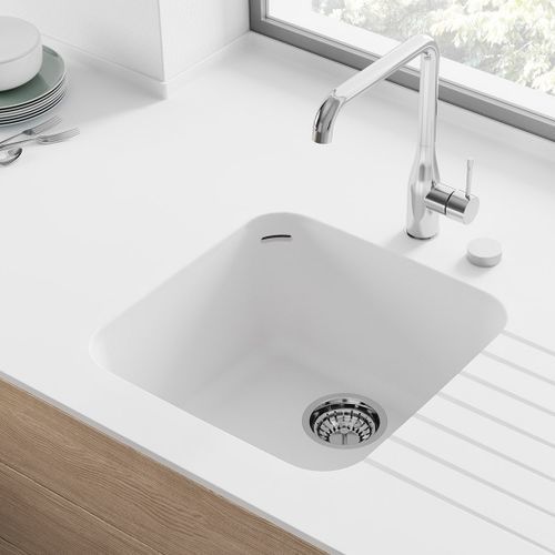 Кухонная раковина 1 чаша - DUPONT-857 - Hasenkopf - с сушкой / из Corian® / интегрированная