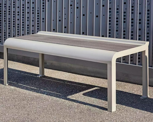 Современная общественная скамейка - PAOSA - Concept Urbain - из стали / из ламината высокого давления / без спинки