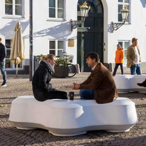 Современная общественная скамейка - OBSTRUCT - Concept Urbain - из железобетона / без спинки / без подлокотников