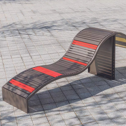 Современный садовый шезлонг - SOHA - Concept Urbain - из стали / из стали / из стального листа