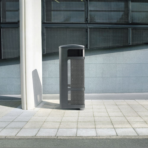 Мусорный контейнер из гальванизированной стали - IMAWA - Concept Urbain - из нержавеющей стали / из алюминия / для наружного применения