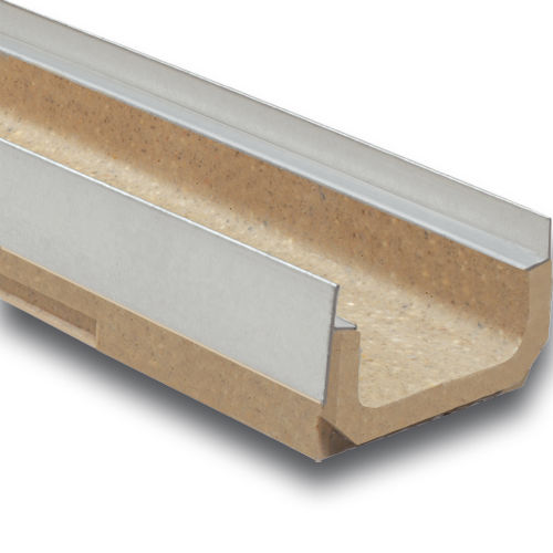 Лоток канализации с решеткой - M100K - ULMA - ARCHITECTURAL SOLUTIONS - щелевой / из резинобетона / из композита