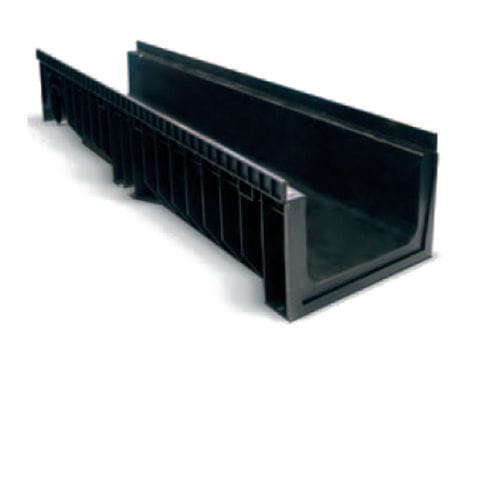 Лоток канализации с решеткой - HYDRO250PLUS - ULMA - ARCHITECTURAL SOLUTIONS - щелевой / из полипропилена / из гальванизированной стали