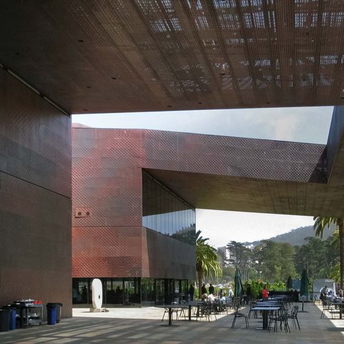 Панельная облицовка фасада - DE YOUNG MUSEUM - A. Zahner - из цинка / медь / из листового металла