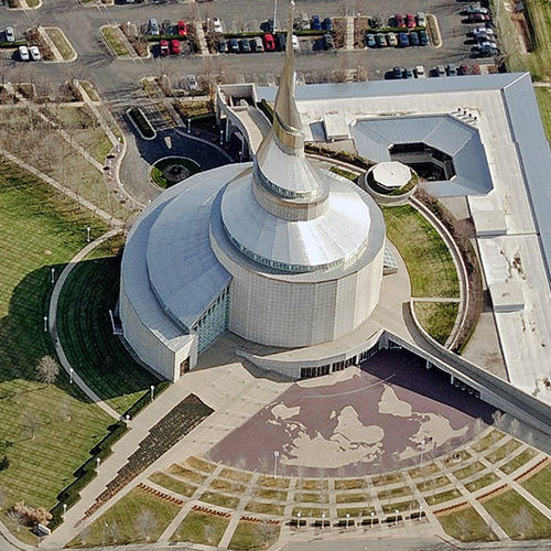 Закругленное покрытие - INDEPENDENCE TEMPLE - A. Zahner - из стального листа / из листового металла / из нержавеющей стали