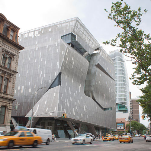 Панельная облицовка фасада - COOPER UNION - A. Zahner - из нержавеющей стали / вертикальная / текстурированная