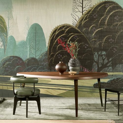 Покрытие для стен на нетканой основе - LE JARDIN MYSTIQUE - ARTE - для внутреннего пространства / текстильное / расписанное вручную