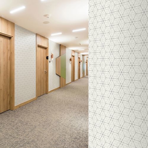 Покрытие для стен для внутреннего пространства - Symmetry-13251 - Muraspec - из ткани / виниловое / текстурированное