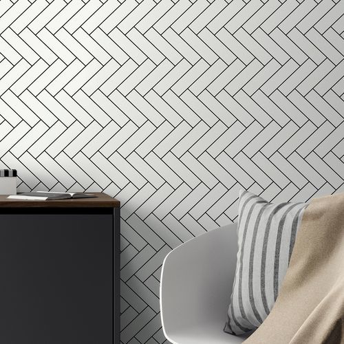 Покрытие для стен для внутреннего пространства - Tangent-12042 - Muraspec - виниловое / набивное / имитация кафельной плитки