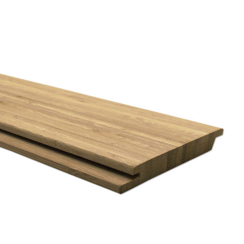 Облицовка фасада из реек - N-FINITY: SIDE-PRESSED-CARAMEL - MOSO Bamboo Products - из бамбука / FSC-сертифицированная / пазованная