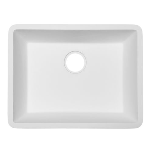 Кухонная раковина 1 чаша - B1212  - Staron Solid Surfaces - без сушки / из акрила / из Solid Surface