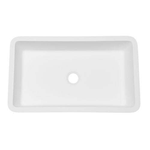 Умывальник для рук на столешнице - B3200 - Staron Solid Surfaces - встроенный / прямоугольный / из Solid Surface