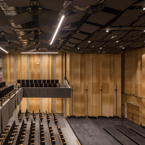Настенная акустическая панель - AUDITORIUM OF BONDY - Valchromat - из древесного волокна / цветная / для аудитории