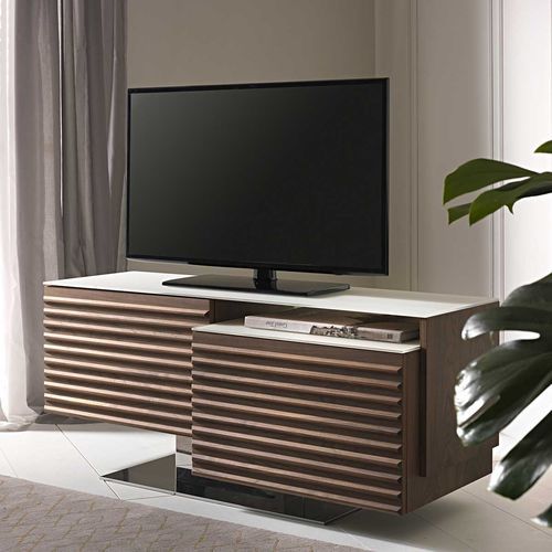 Современная тумба под телевизор - Fabius - Italy Dream Design - 2 дверцы / вращающаяся / из ясеня