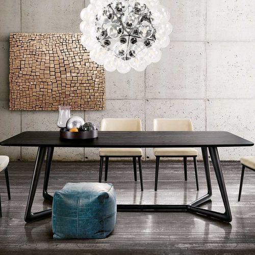 Современный обеденный стол - OVER - Italy Dream Design - из ясеня / с основанием из ясеня / прямоугольный