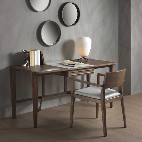 Современный секретарский стол - ARAMIS - Italy Dream Design - из цельной древесины / из ясеня / из кожи