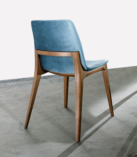 Современный cтул для столовых - HELENE - Italy Dream Design - для интерьера / из кожи / из цельной древесины
