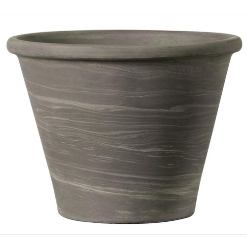 Садовый горшок из терракоты - DUO GRAFITE : 50-J-98 - Deroma - конический / круглый