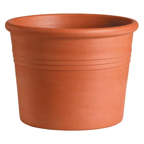Садовый горшок из терракоты - MINI SUN : 0P - Deroma - круглый