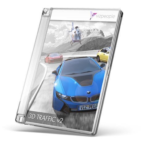 Библиотека 2D/3D-предметов - 3D TRAFFIC V2 - VizPeople Cut Out people
