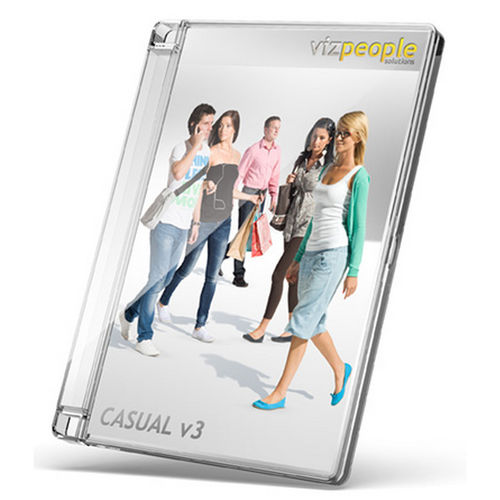 Библиотека 2D/3D-предметов - CASUAL V3 - VizPeople Cut Out people