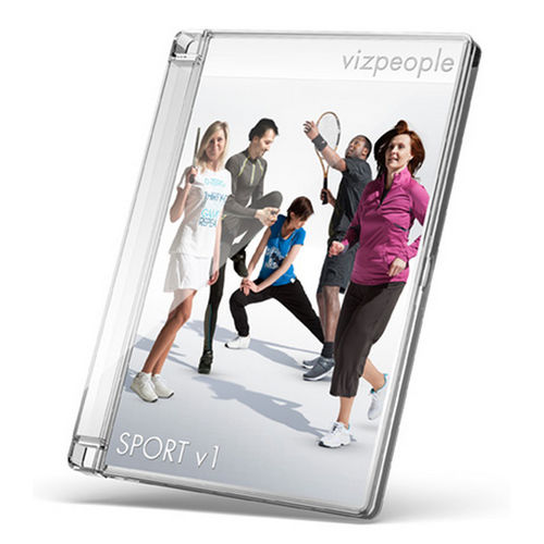 Библиотека 2D/3D-предметов - SPORT V1 - VizPeople Cut Out people