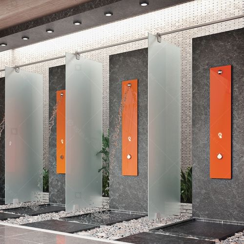 Душевая стойка с таймером - EVODUSCH  - Glas Expert - для спа / для спортивного учреждения / настенная