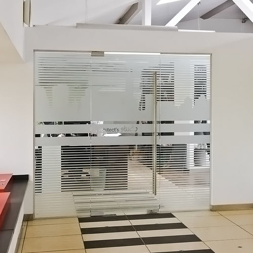 Дверь для интерьера - DORMA UNIVERSAL - Glas Expert - из стекла / из анодированного алюминия / створчатая
