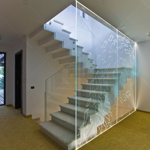 Стеклянная панель для безопасности - CNC - Glas Expert - закаленная / декорированная / ультрапрозрачная