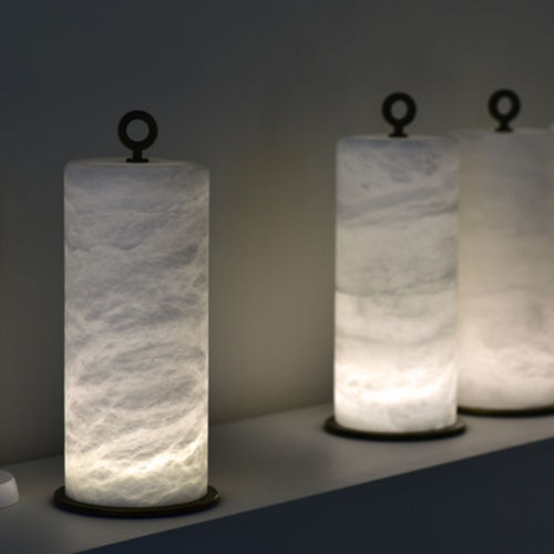 Фонарь из алебастра - AUTONOMOUS - Atelier-alain-ellouz