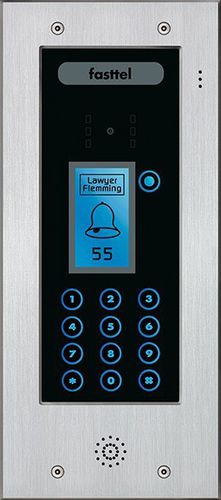 Белое переговорное аудиоустройство - WIZARD ELITE ANALOGUE - Fasttel - черное / из алюминия / для интерьера
