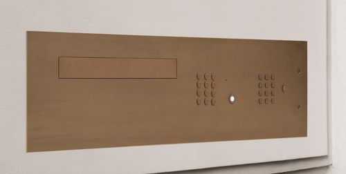 Настенный почтовый ящик - LETTERBOX BROANZE - Fasttel - коллективный / со встроенным переговорным устройством