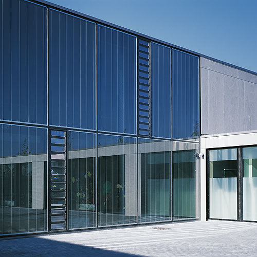 Панельная тонкостенная перегородка -  DISTRICT CENTRE, LÜBECK - Schindler - из стекла