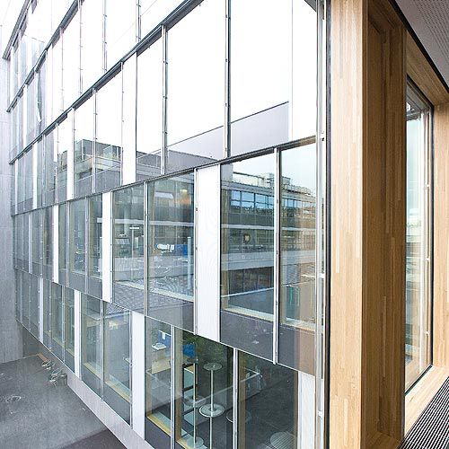 Дверь для интерьера - TECHNOLOGY CENTRE SIKA, ZURICH/SWITZERLAND - Schindler - из дерева / раздвижная / застекленная