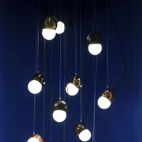 Подвесная лампа - THE MAGGIE - VISO Lighting - из стали / из опалового стекла / современная