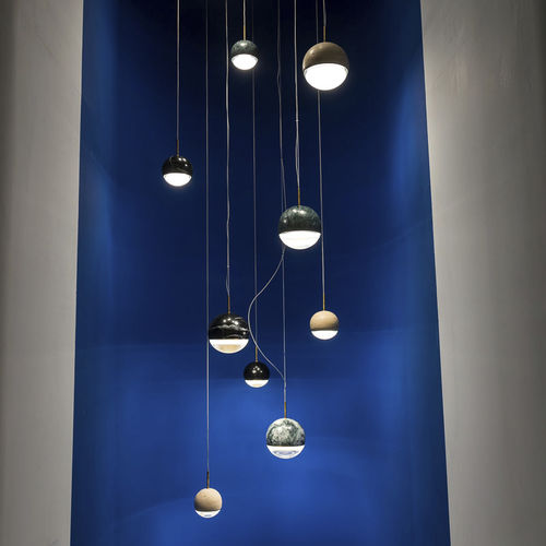 Подвесная лампа - WANDERING STAR - VISO Lighting - из металла / из стекла / из мрамора