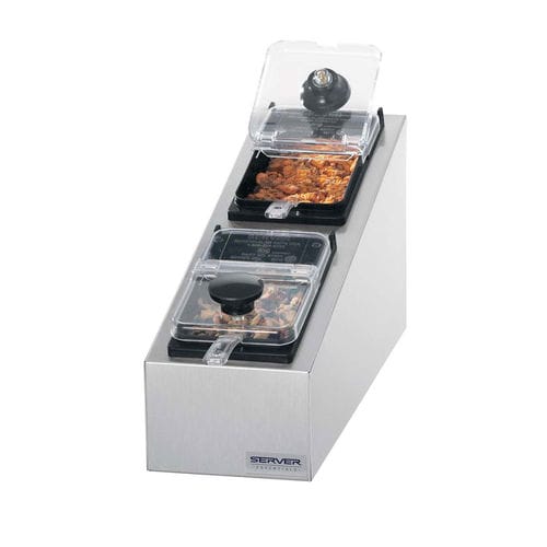 Выставочный стенд-витрина специй - SR-2S 1/9 - Server Products - на столешнице / из нержавеющей стали / 4 уровня