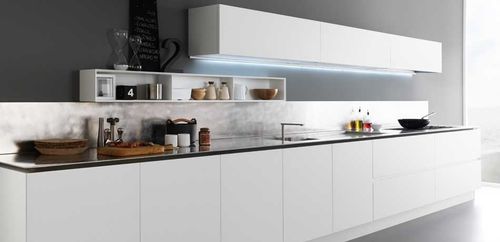 Современная кухня - Y - Zampieri Cucine - из нержавеющей стали / без ручки / лакированная