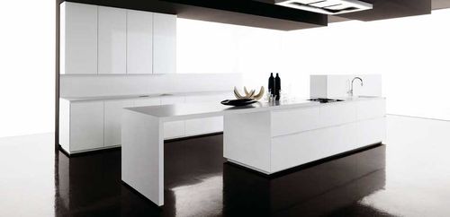 Современная кухня - GLASs - Zampieri Cucine - из дерева / без ручки / лакированная