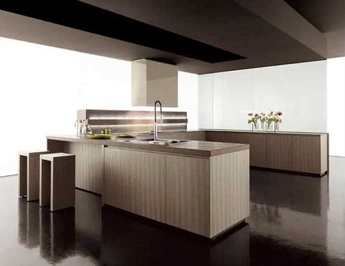 Современная кухня - GLASs - Zampieri Cucine - из ламината / без ручки