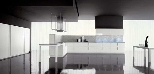 Современная кухня - LINE - Zampieri Cucine - из дерева / с ручками / лакированная